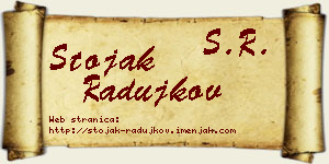 Stojak Radujkov vizit kartica